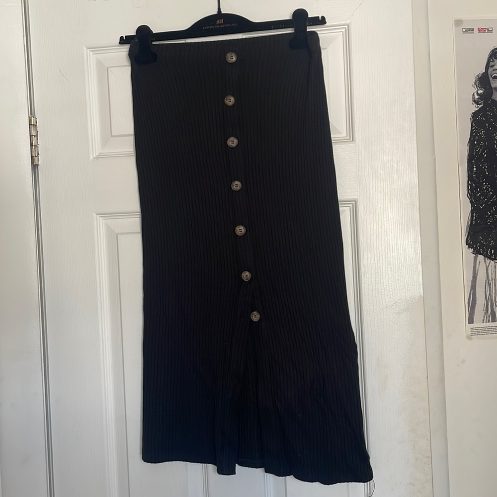 Reformation button skirt